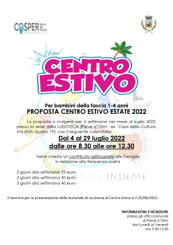 LUDOTECA - CENTRO ESTIVO 2022